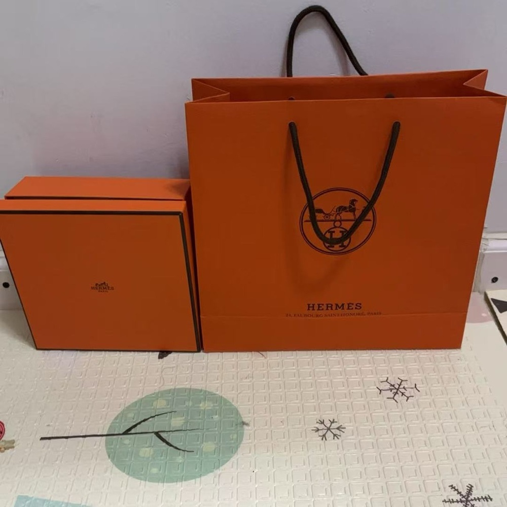 Hermes authentic shopping bag
